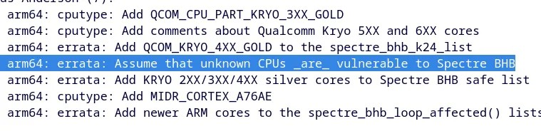 Linux 调整 ARM64 架构对 Spectre-BHB 漏洞的处理机制