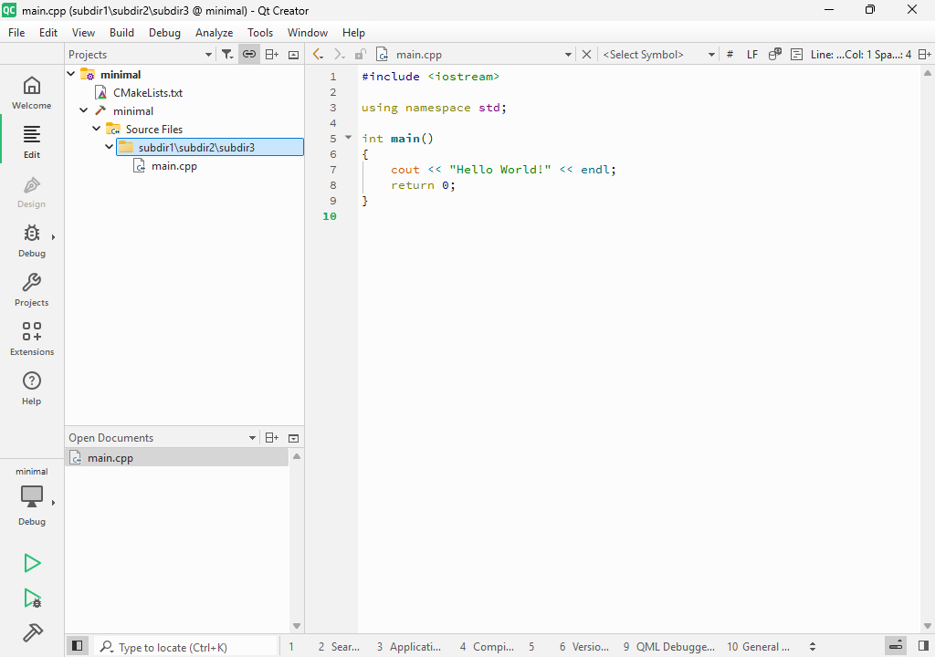 Qt Creator 16 - CMake 更新