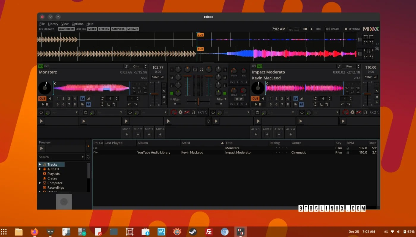 Mixxx 2.5.1 为 DJ TechTools MIDI Fighter 频谱控制器添加了映射