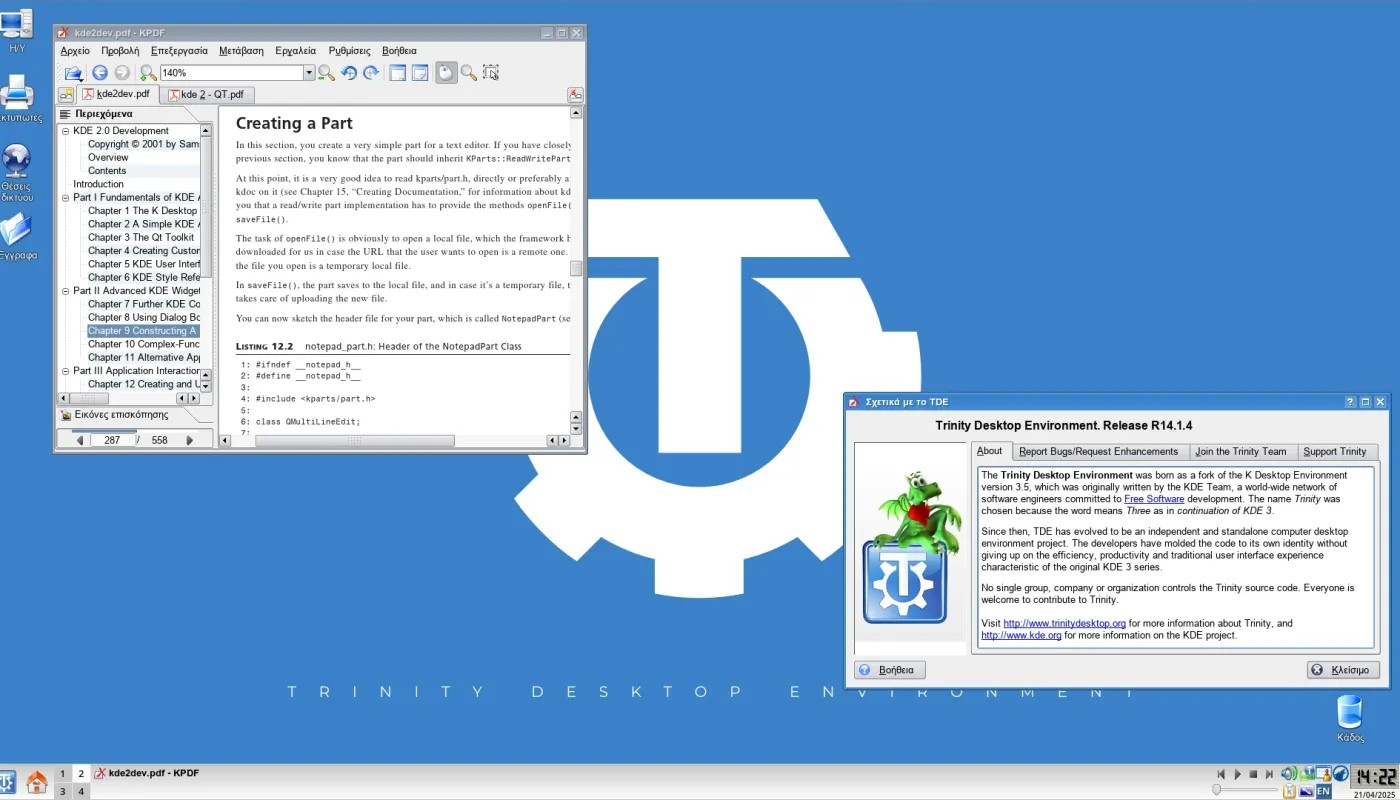 Trinity Desktop Environment R14.1.4 发布，支持 Ubuntu 25.04