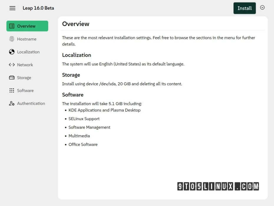 openSUSE Leap 16 进入 Agama 安装程序 Linux 6.12 LTS 的公开测试阶段
