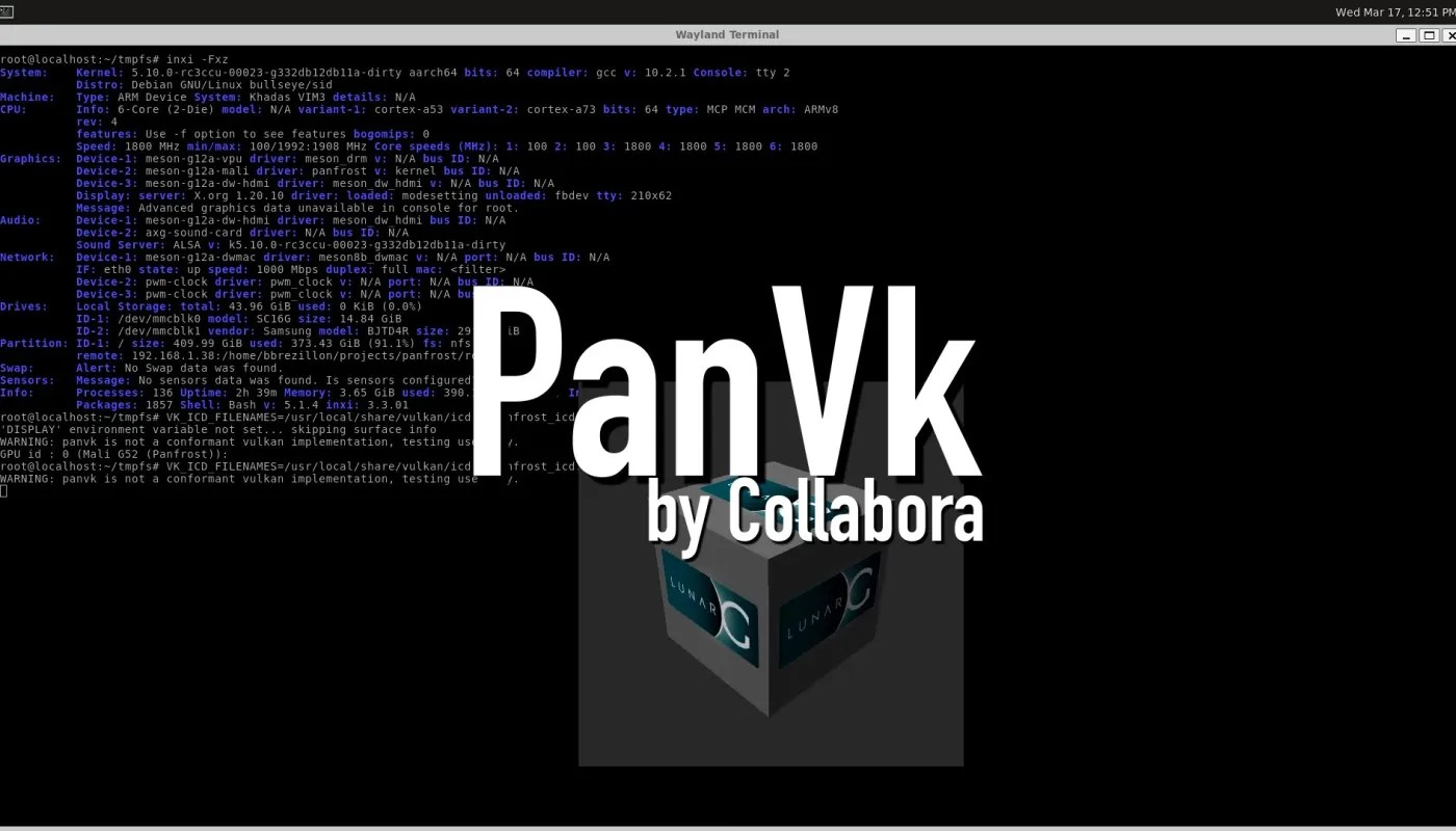 适用于 ARM Mali GPU 的 PanVK 开源 Vulkan 驱动程序现在符合 Vulkan 1.2 标准
