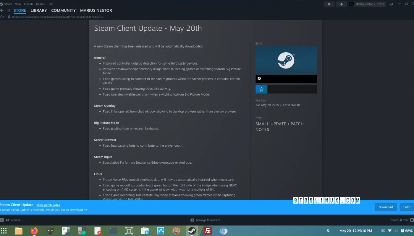 最新的 Steam 客户端更新改进了 Linux 上的游戏录制和远程游戏
