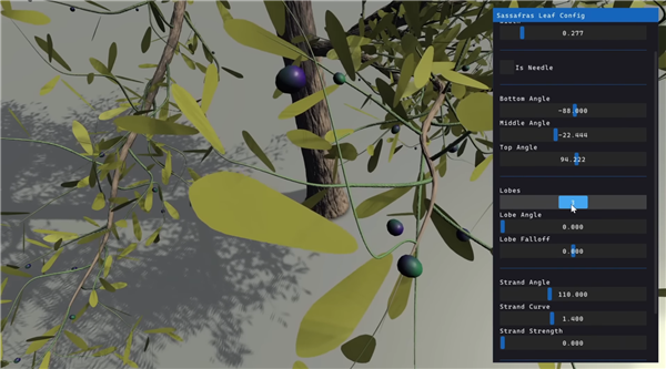 50KB显存实现37GB场景渲染效果!AMD展示树木生成黑科技