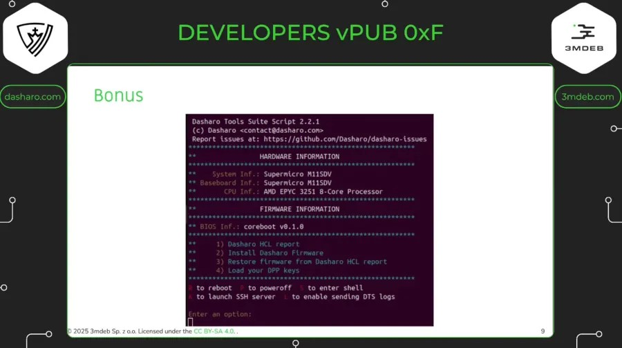 3mdeb 将 AMD OpenSIL 实验性移植到 Zen 1 平台