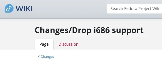 Fedora 44 看起来将放弃 i686 支持：不再有 Multi-Lib / x86 32 位软件包