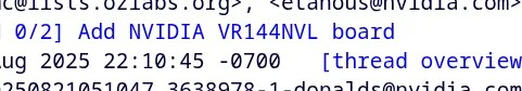 NVIDIA 开始为他们的 Vera Rubin NLV144 平台进行 Linux 内核上游工作