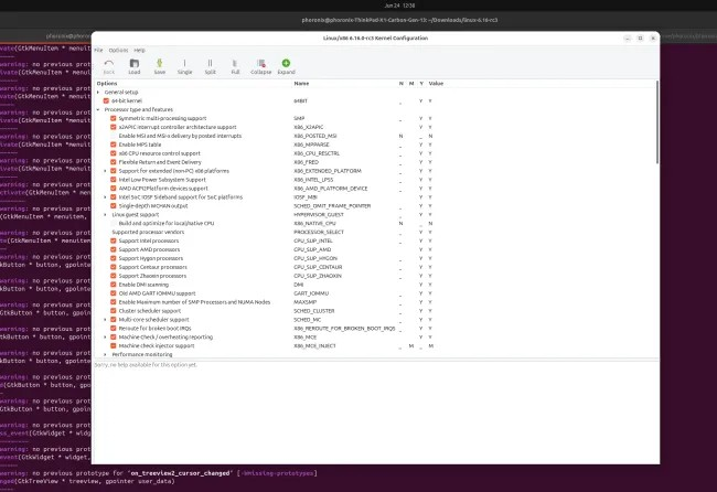 GTK3版gconfig已并入Linux 6.17