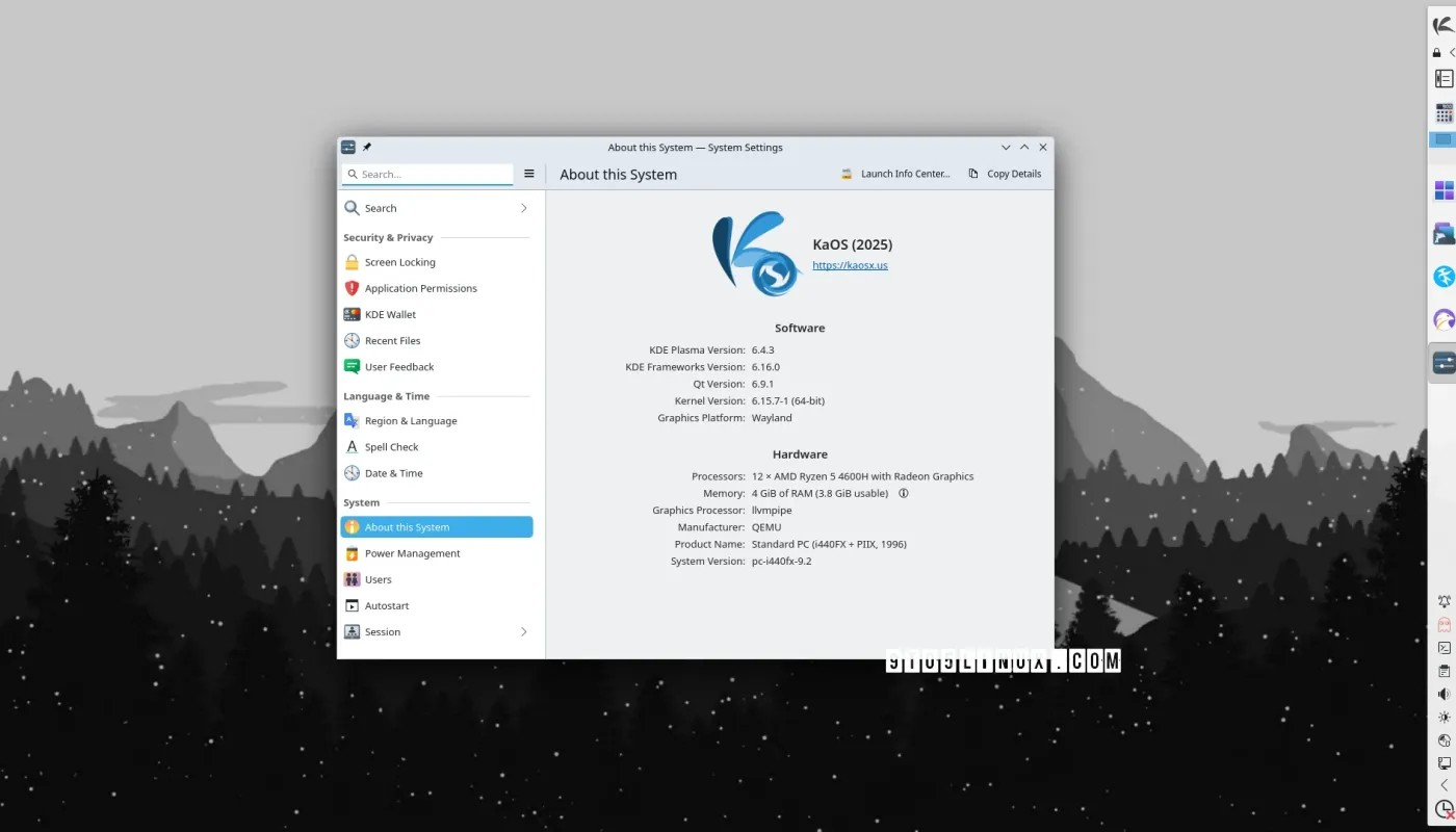独立发行版 KaOS Linux 2025.07 已与 KDE Plasma 6.4 和 Linux 6.15 一起发布