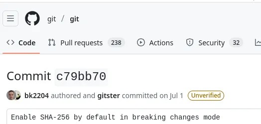 Git 2.51-rc0 为 Git 3.0 做了更多准备,默认使用 SHA-256