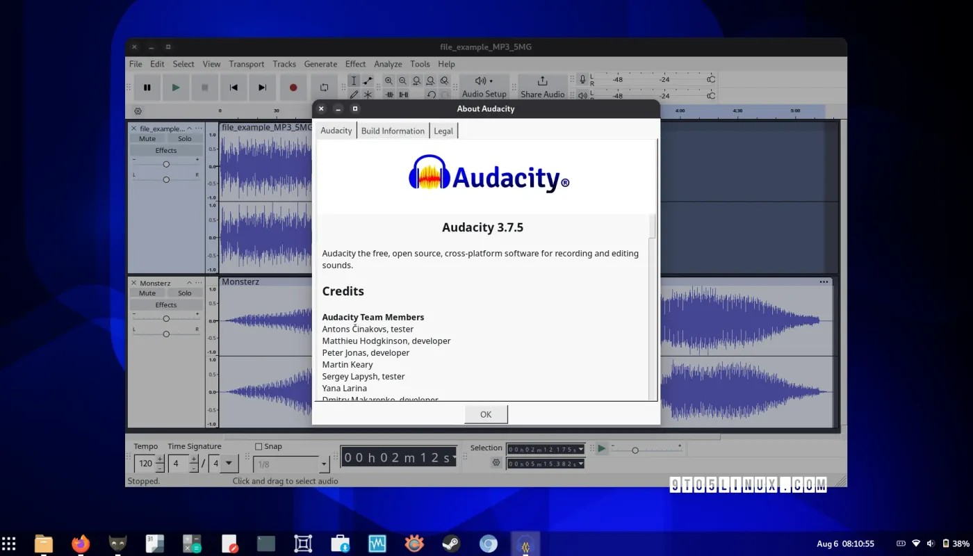 Audacity 3.7.5 音频编辑器为 FLAC 导入器引入了 32 位 PCM 支持