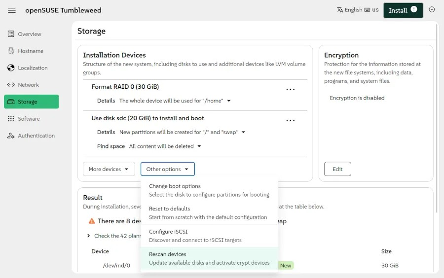 Agama 17 操作系统安装程序为 SUSE Linux Enterprise 16.0 做准备