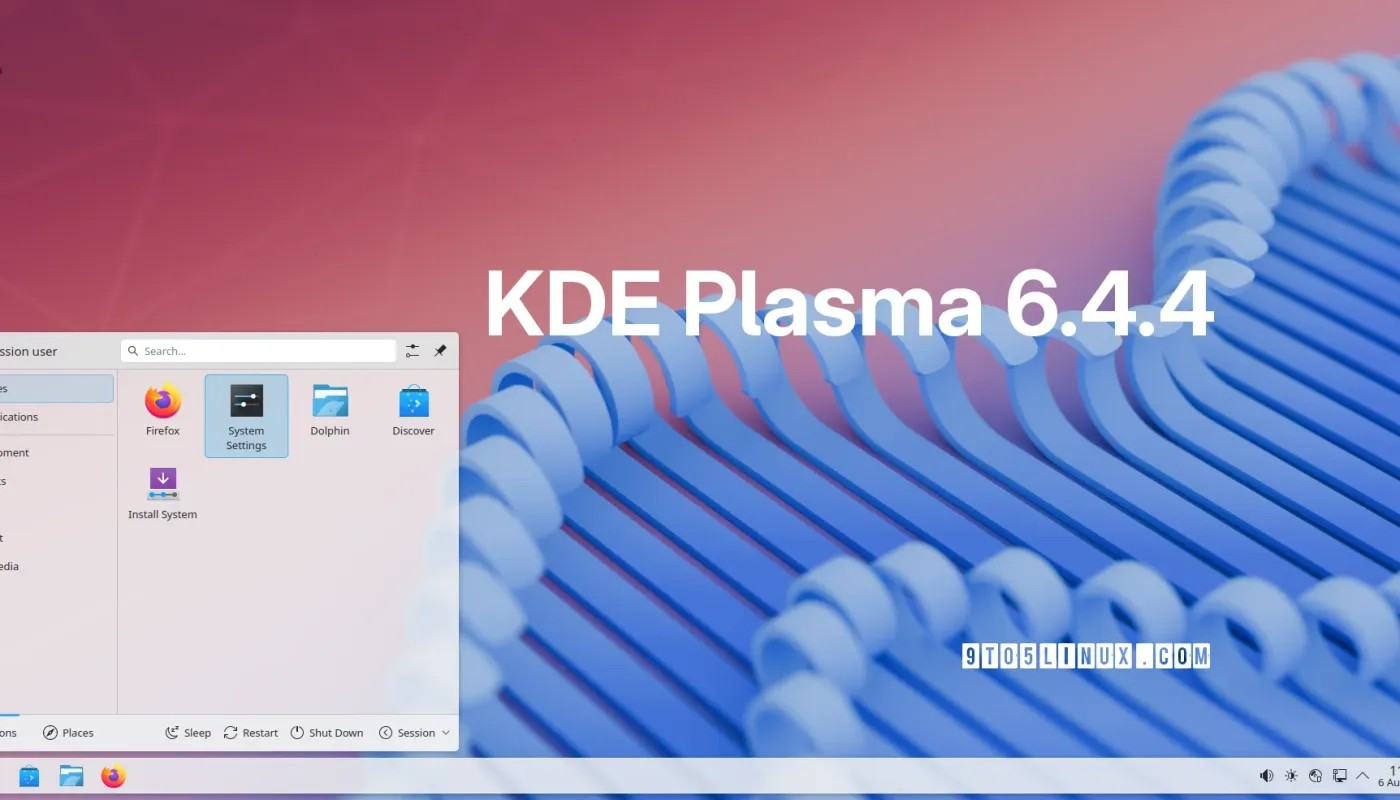 KDE Plasma 6.4.4 桌面环境改进了通知,支持 Flatpak