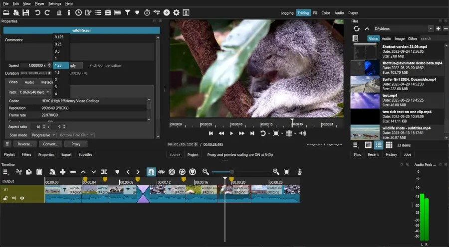Shotcut 25.08 为这款开源视频编辑器修复了更多错误
