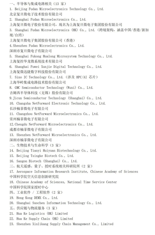 美国将23家中企列入实体清单！商务部回应：中方将采取必要措施