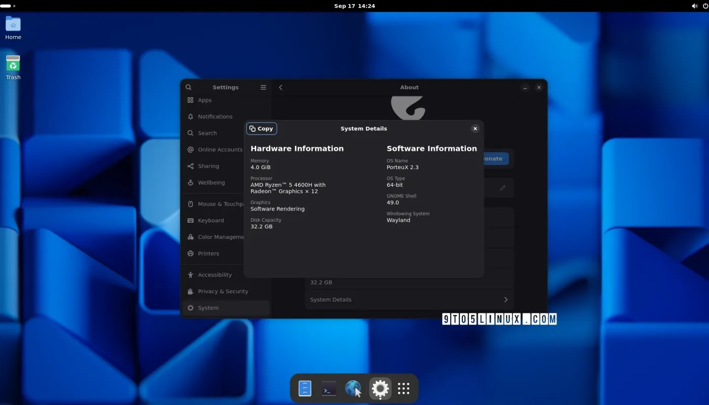 基于 Slackware 的 PorteuX 2.3 发布，搭载 GNOME 49，改进了网络摄像头支持