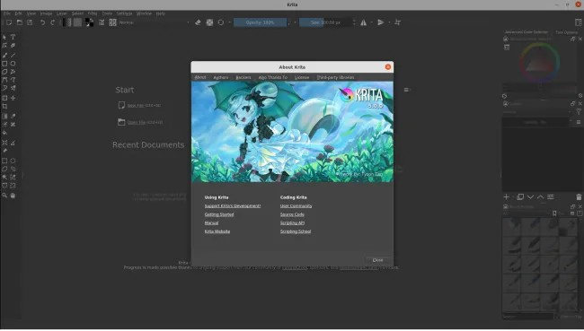 KDE Krita 开放 Wayland 颜色管理合并请求