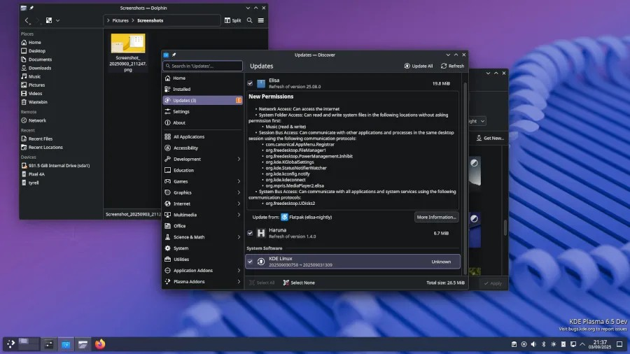 KDE Linux 进入 Alpha 阶段，成为 KDE 桌面的参考 Linux 发行版