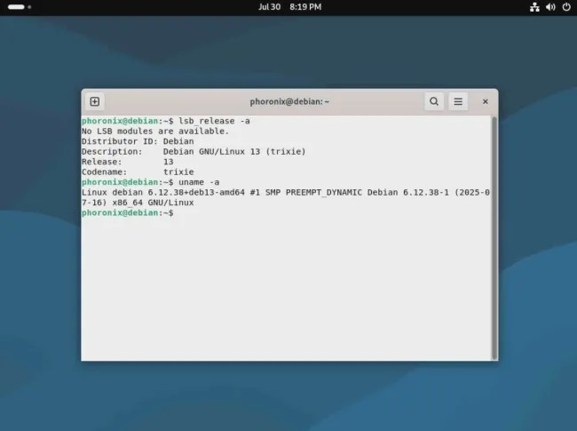 Debian 13.1 发布,附带初始一批修复