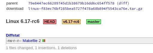 Linux 6.17-rc6 发布，包含 VMSCAPE 缓解措施、FLYDIGI APEX 5 支持与修复