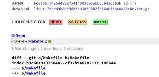Linux 6.17-rc5 发布，解决 NVIDIA "Nouveau" 驱动稳定性问题
