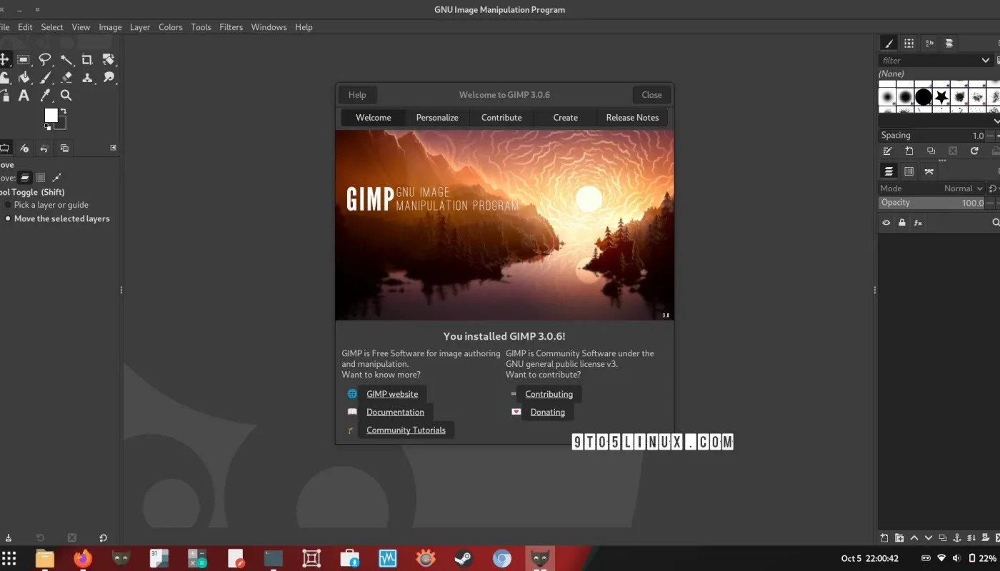 GIMP 3.0.6 现已提供下载，支持改进的 Photoshop 笔刷
