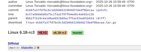 Linux 6.18-rc3 发布，包含最新修复