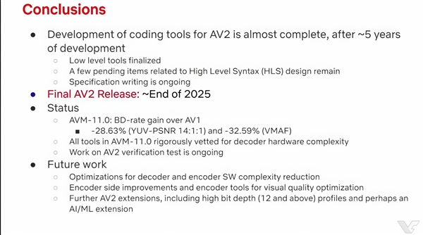AV2视频编码年底出炉:码率比AV1骤降30% 画质不变
