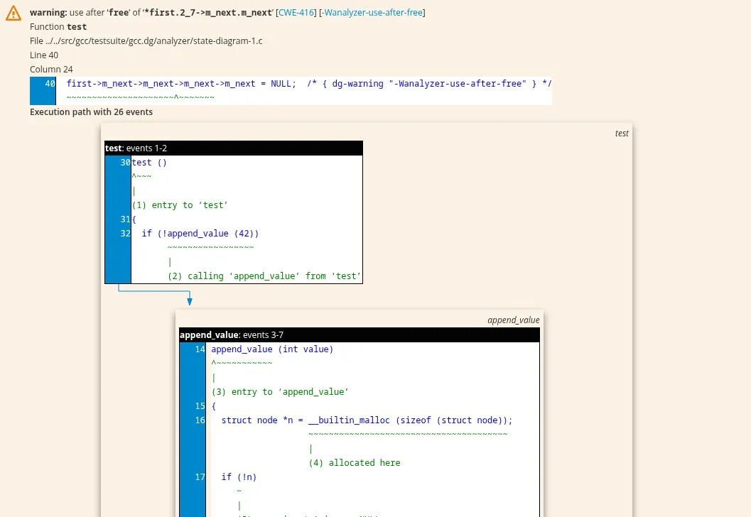 GCC 16 改进诊断功能 - 包括支持输出到 HTML