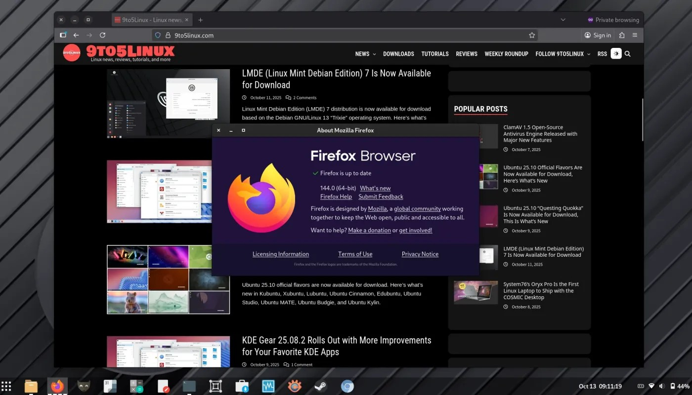 Firefox 144 现已可供下载，这是新功能