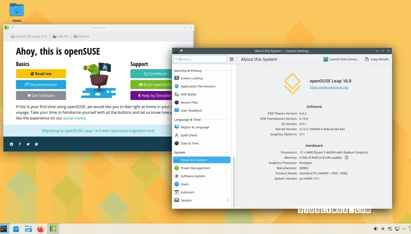 openSUSE Leap 16 现已提供下载，搭载 Linux 内核 6.12 LTS