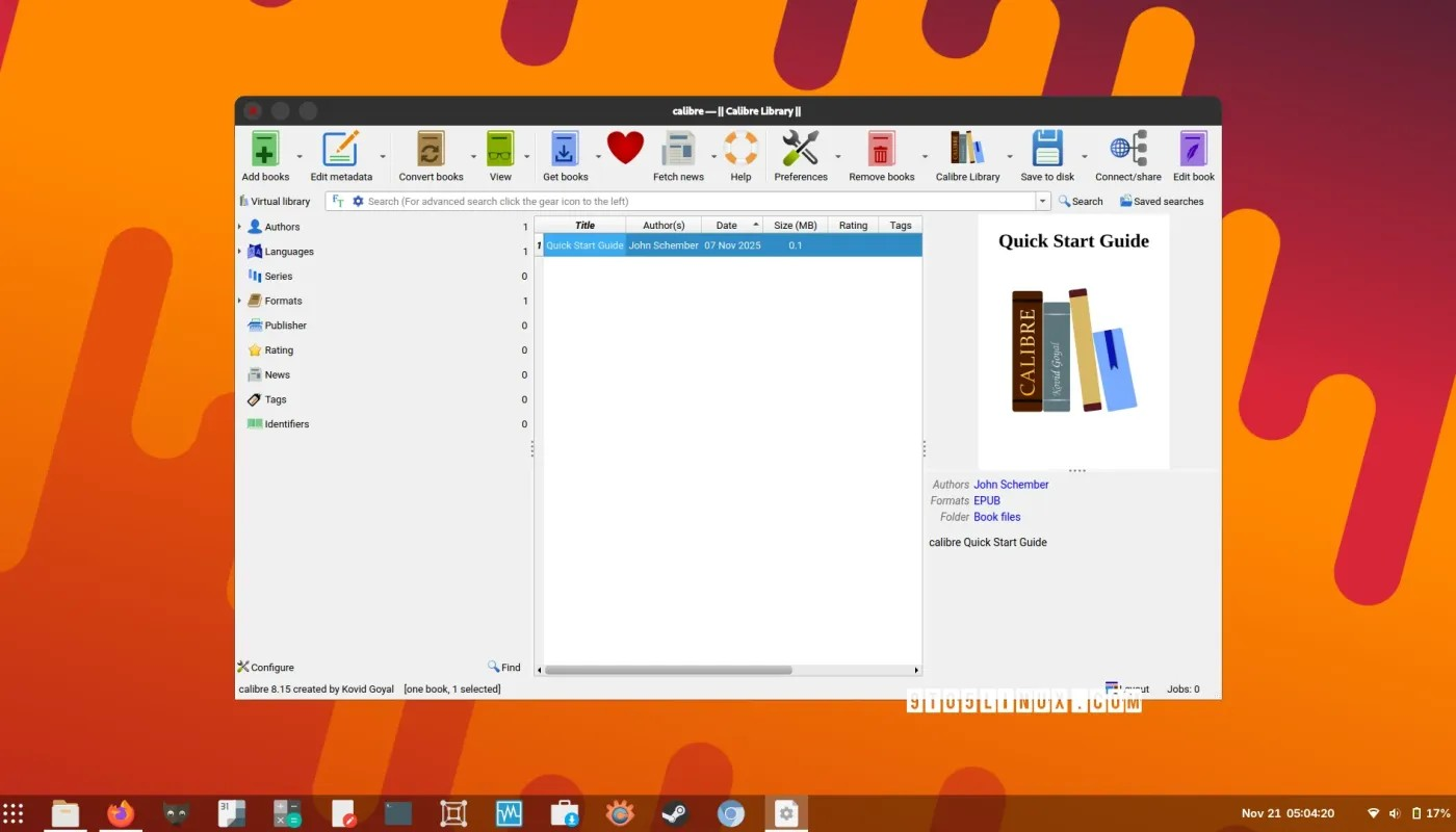Calibre 8.15 开源电子书管理器改进了评论编辑器