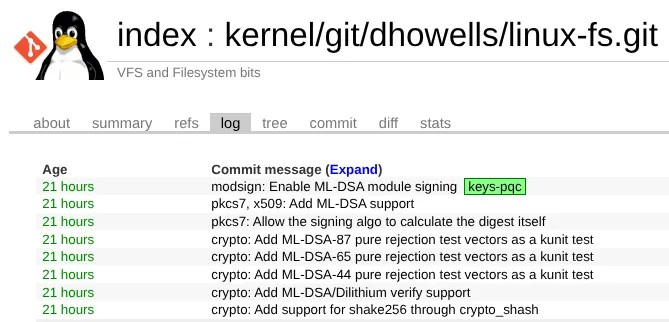 Linux 将获得用于模块签名的 ML-DSA/Dilithium 后量子密码学
