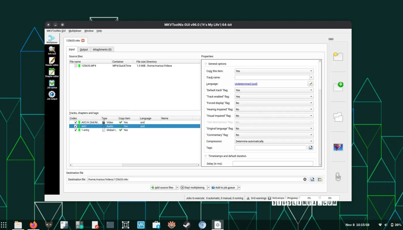 MKVToolNix 96.0 发布，新增 CLI 参数并改进 AV1/IVF 支持