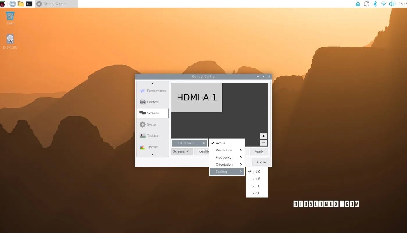 新的 Raspberry Pi OS 版本支持设置 HiDPI 缩放，更新 Labwc