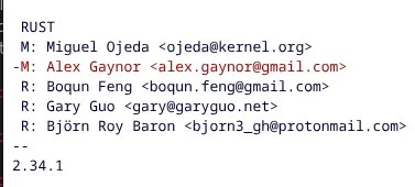 Linux 内核 Rust 共同维护者正式卸任