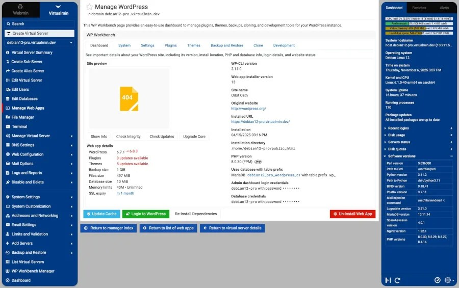 Webmin 2.600 Web-Based System Administration Tool 带来"最大 UI 更新"