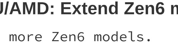 Linux 6.18-rc4 引入更多 AMD 6 型号 ID,其他 x86 修复