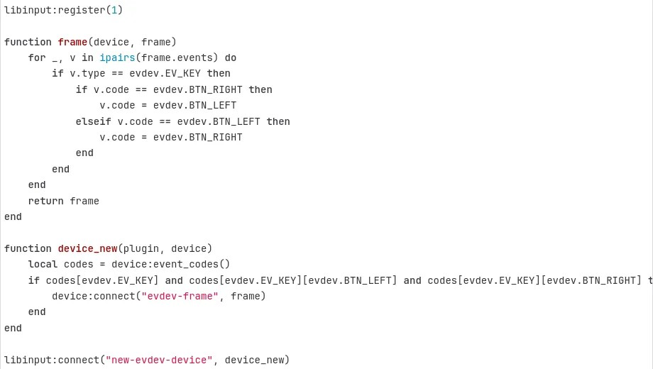 libinput 1.30 发布，支持使用 Lua 编写插件