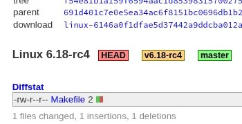 Linux 6.18-rc4 发布："其中没有任何东西看起来特别吓人"