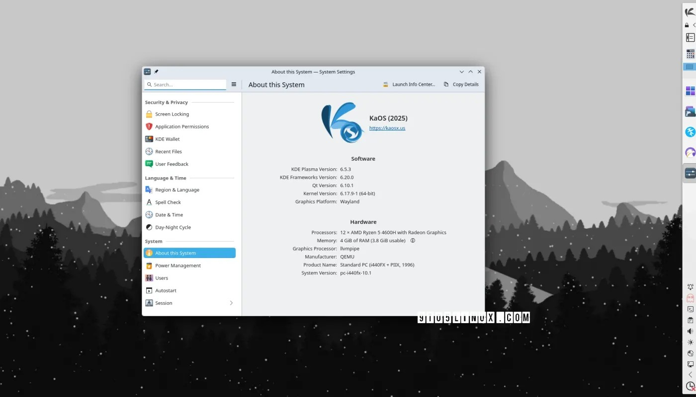 KaOS Linux 2025.11 添加对 Limine 引导加载器的支持，KDE Plasma 6.5