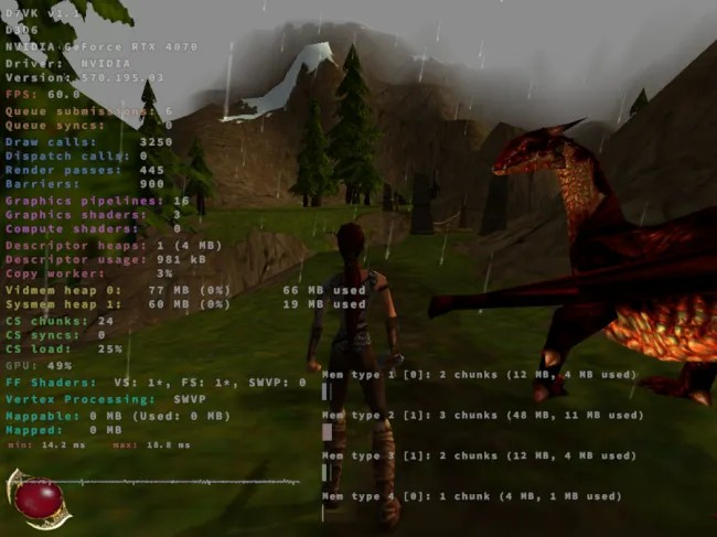 D7VK 1.1 发布，附带实验性的 Direct3D 6 前端