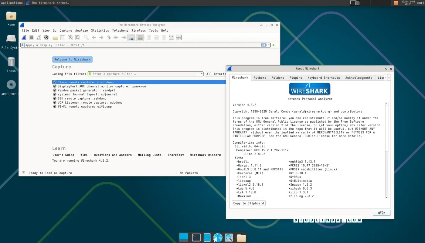 Wireshark 4.6.2 发布，更新协议/捕获文件支持并修复更多错误