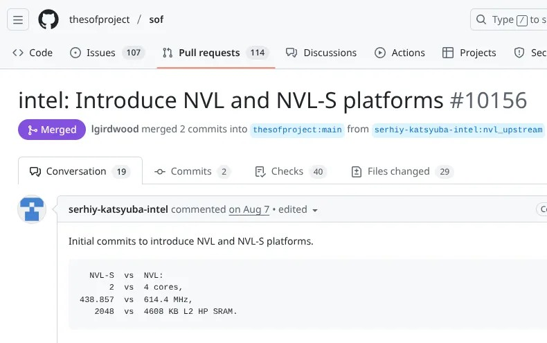 Sound Open Firmware 2.14 发布，支持 Intel Wildcat Lake 与 Nova Lake 平台