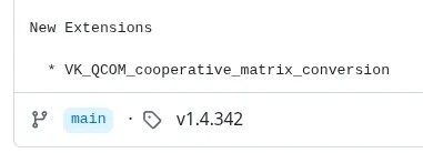 Vulkan 1.4.342 发布,包含协作矩阵转换扩展