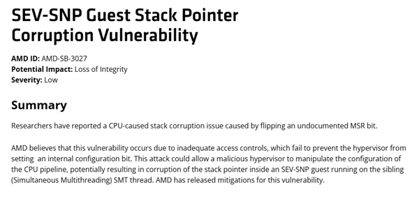 AMD Zen被曝漏洞!不好意思 早就搞定了