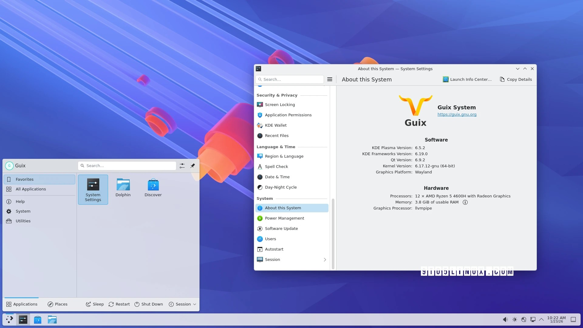 GNU Guix 1.5 发布,搭配 KDE Plasma 6.5 和 GNU Linux-Libre 6.17 内核