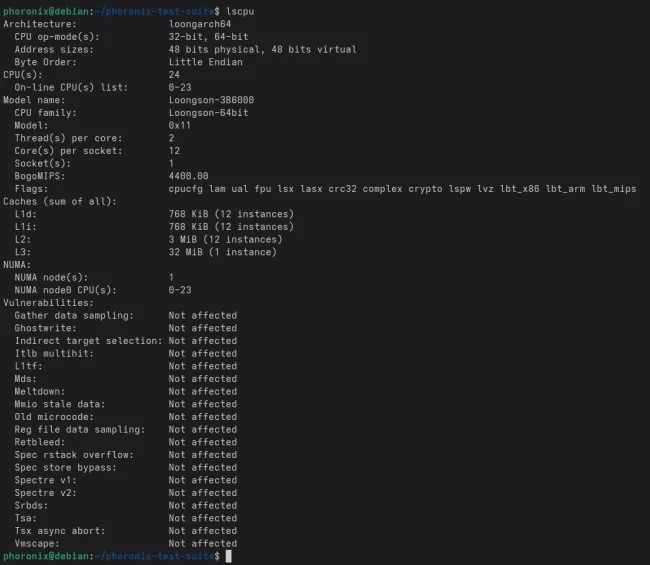 龙芯 3B6000 基准测试：中国龙架构 CPU 与 AMD Zen 5、Intel Arrow Lake 及树莓派 5 的比较