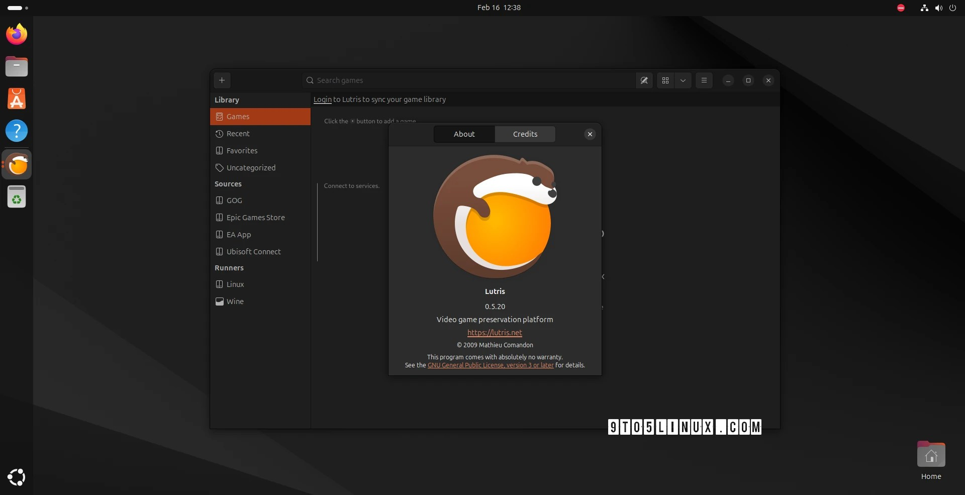 Lutris 0.5.20 游戏管理器新增支持导入 Commodore 64 ROM