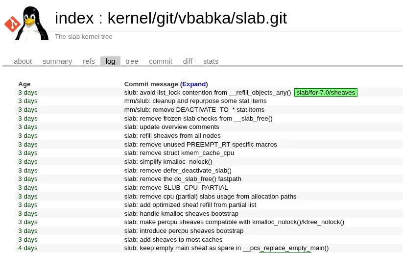 Linux 7.0 旨在用 Sheaves 替换更多缓存代码,以"希望"提升性能